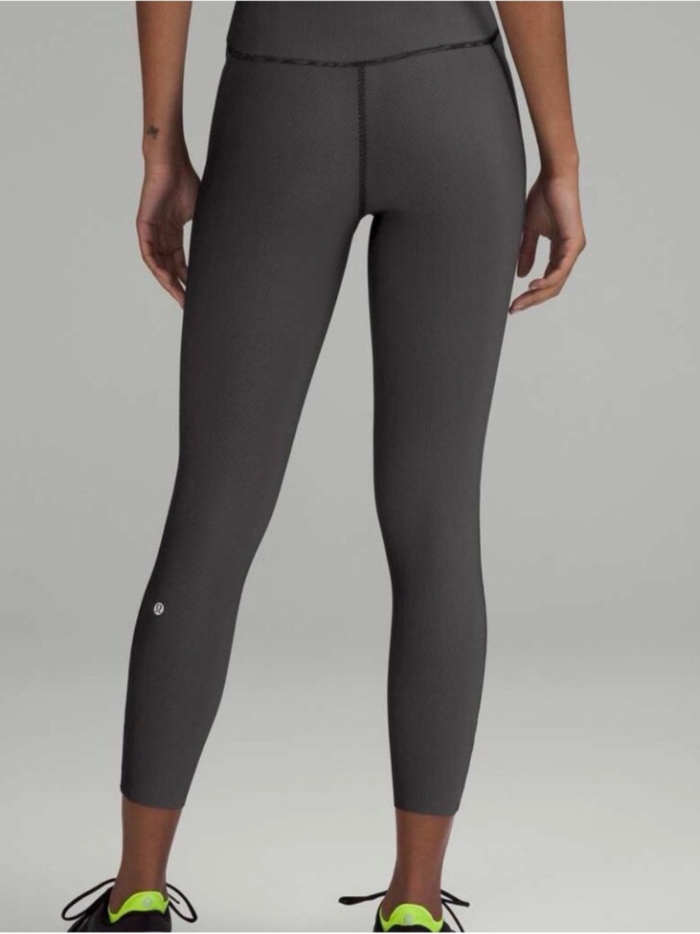 Lululemon Base Pace High Rise 25", two toned ribbed leggings